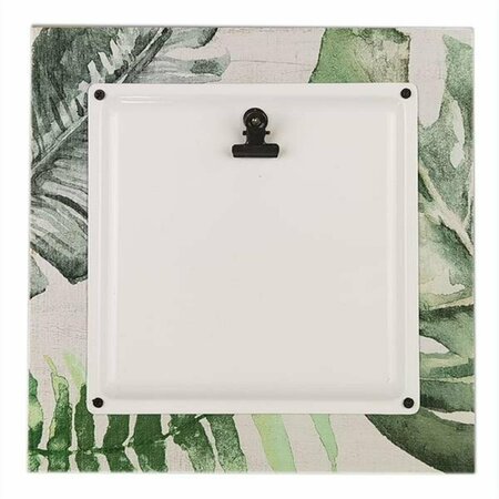 YOUNGS Wood & Enamel Tabletop & Wall Photo Clip with Palm Tree Design 20977